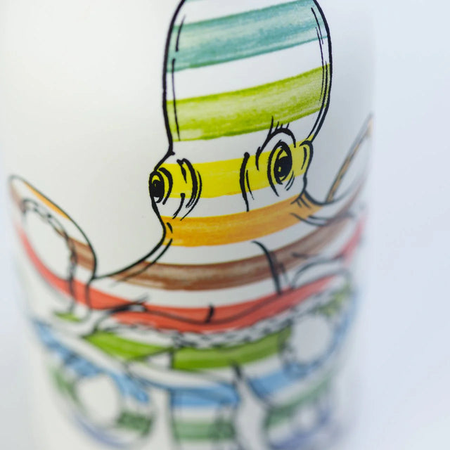 Frantoio Muraglia Octopus Pop Art Ceramic Bottle Intense Fruity Coratina Extra Virgin Olive Oil 500ml