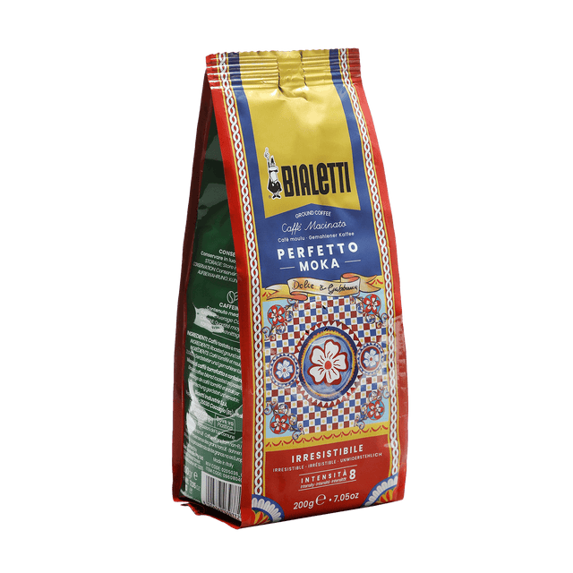 Bialetti Dolce & Gabbana Sicilian Cart Perfetto Moka Irresistibile Ground Coffee 200g Tin
