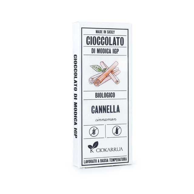 Ciokarrua Cinnamon Organic Chocolate of Modica 68g