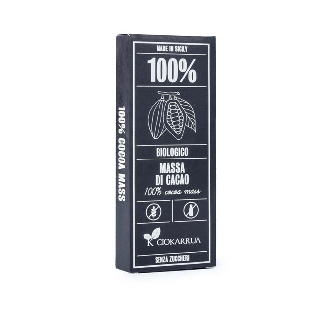 Ciokarrua Cacao 100% Organic Chocolate of Modica 68g