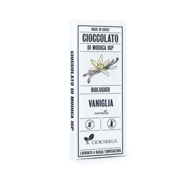 Ciokarrua Vanilla Organic Chocolate of Modica 68g