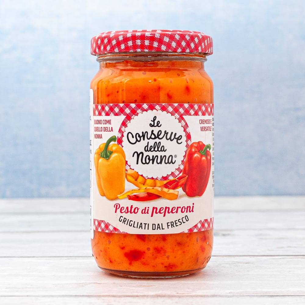 Le Conserve della Nonna 'Pesto di Peperoni' Sweet Red & Yellow Pepper Pesto or Spread 190g