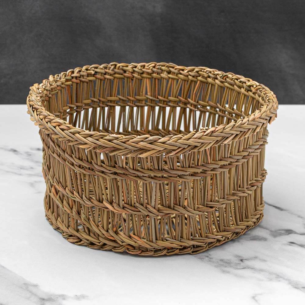 Natural 'Canestri' Rush Cheese Basket for Canestrato