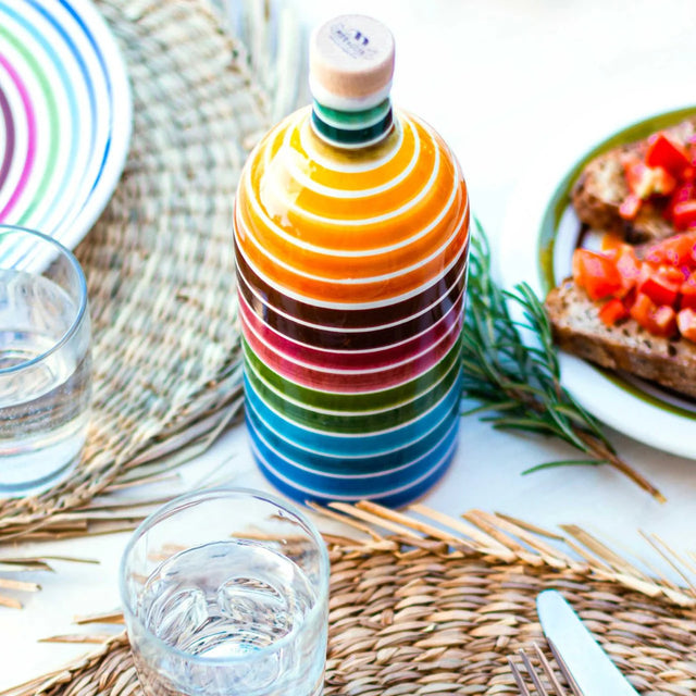 Frantoio Muraglia Rainbow Ceramic Bottle Intense Fruity Coratina Extra Virgin Olive Oil 500ml