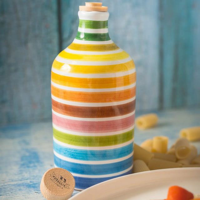 Frantoio Muraglia Rainbow Ceramic Bottle Intense Fruity Coratina Extra Virgin Olive Oil 500ml