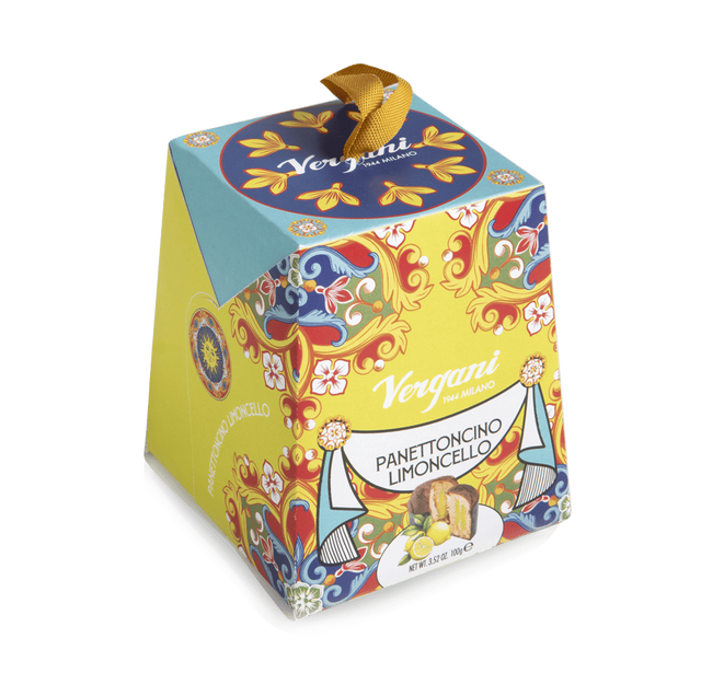 Vergani 'Sicily Trip' Mini Panettone / Panettoncino With Limoncello Box 100g