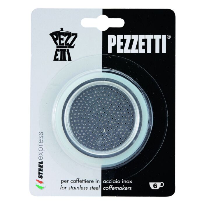 Original Pezzetti Steelexpress Moka Stove Top Coffee Maker Replacement