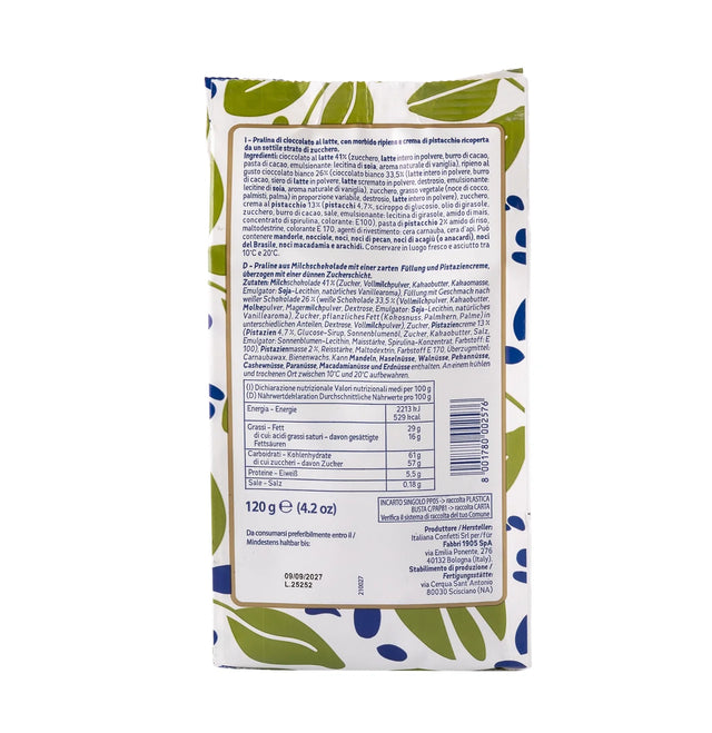 Fabbri Cuor di Pistachio Bombon Chocolate Praline 120g
