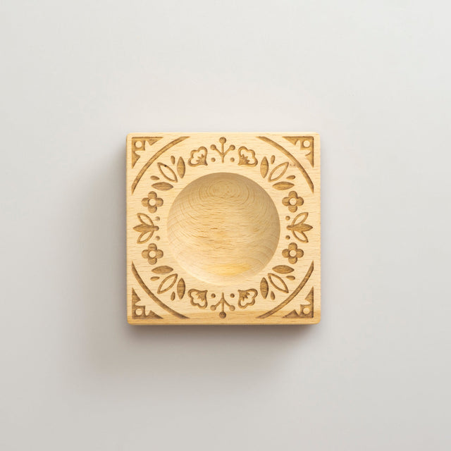 Wooden Single Large Ravioli 'Fiori' Pasta Mould