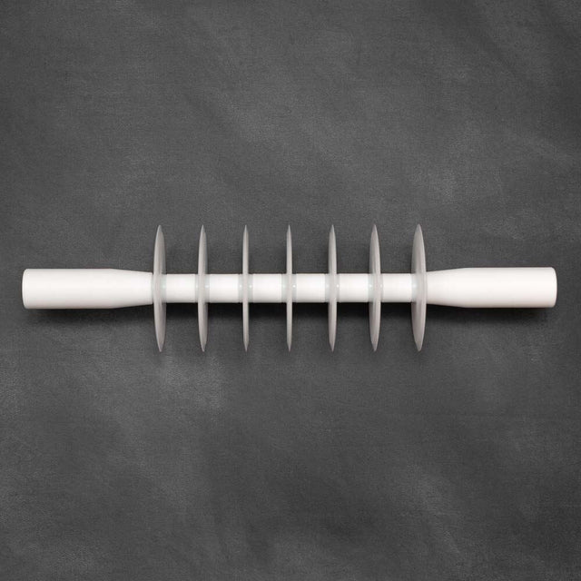 Adjustable Seven Wheel Straight Edge Rolling Pin Pasta or Pastry Cutter with Plastic Blades