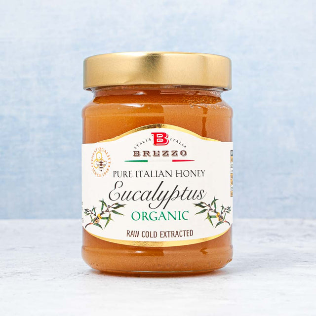 Brezzo Eucalyptus Pure Italian Honey Organic Raw Cold Extracted 350g