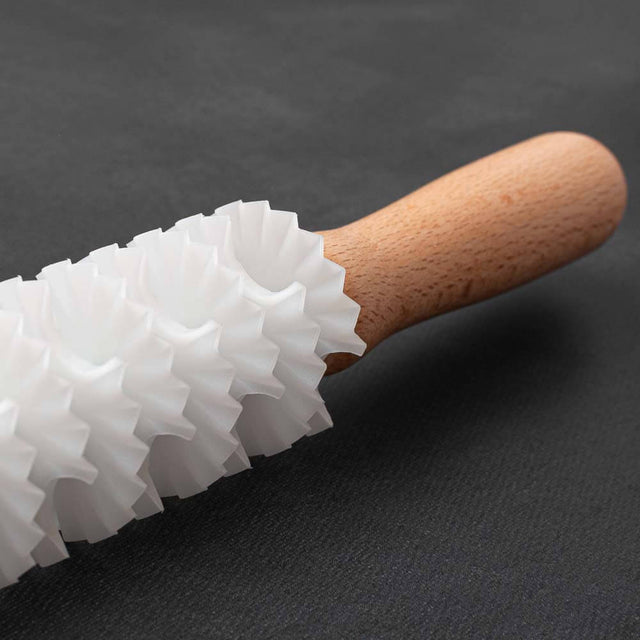 Crostata Tart Lattice Pastry Cutter Rolling Pin with Plastic Blades