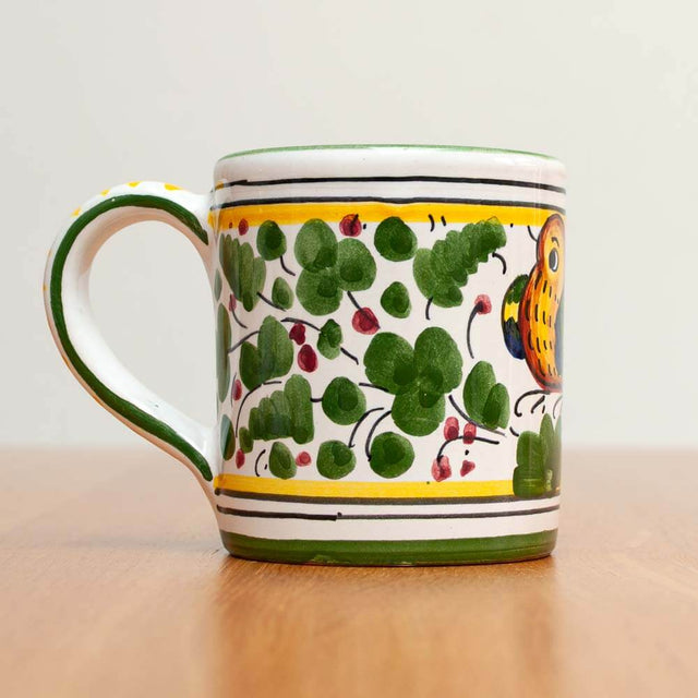 Green Arabesco Deruta Maiolica Mug