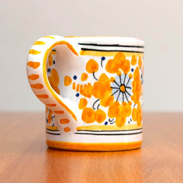 Yellow Arabesco Deruta Maiolica Mug