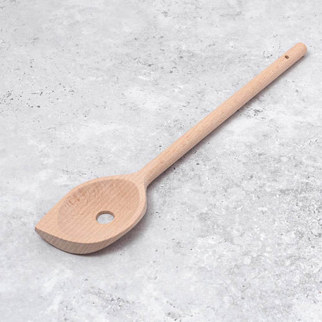 Wooden Corner Spoon with hole 30cm