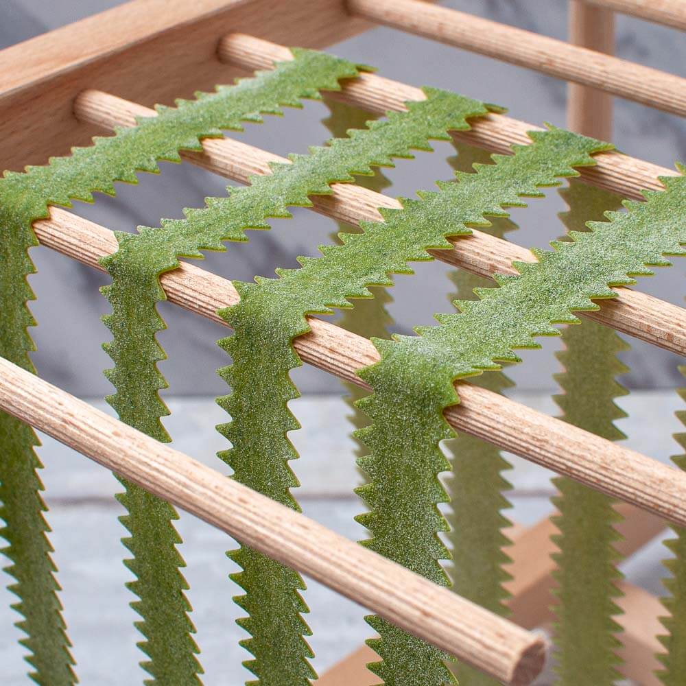 Fold Flat Wooden Pasta Drying Rack