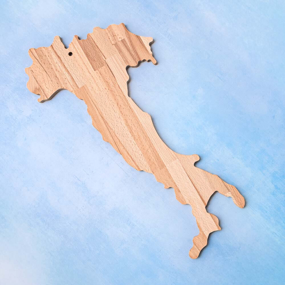 Mainland Italy Shaped Wooden Chopping / Serving Board 50cm