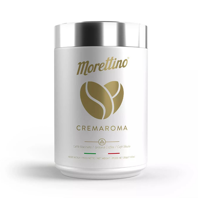 Morettino Cremaroma Ground Coffee Canister 250g