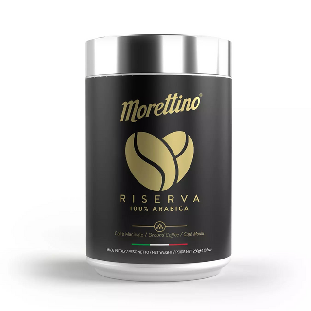 Morettino Riserva 100% Arabica Ground Coffee Canister 250g