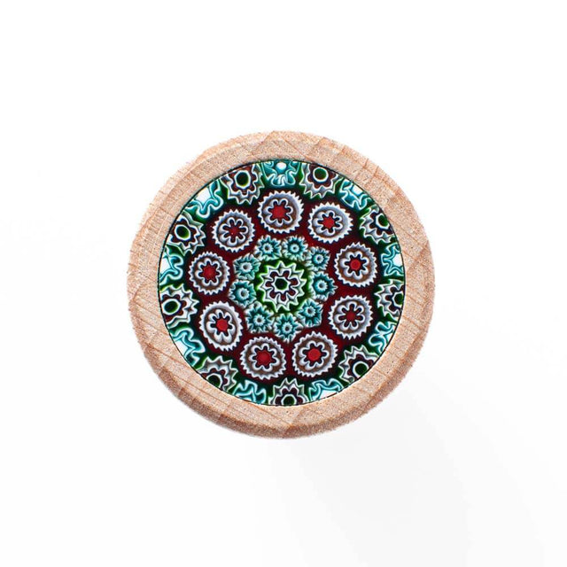 Murano Glass Millefiori Bottle Stopper / T shaped Cork 19mm