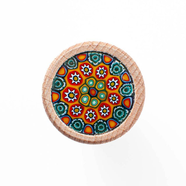 Murano Glass Millefiori Bottle Stopper / T shaped Cork 19mm