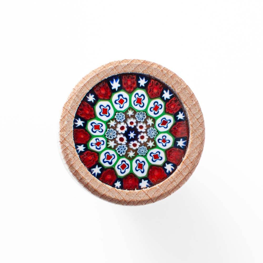 Murano Glass Millefiori Bottle Stopper / T shaped Cork 19mm