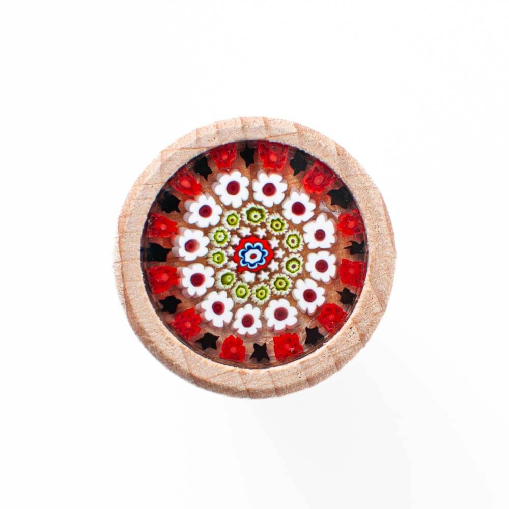 Murano Glass Millefiori Bottle Stopper / T shaped Cork 19mm