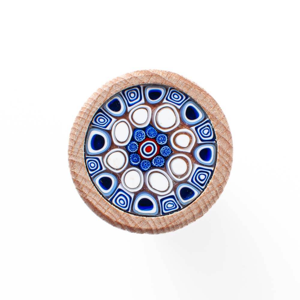 Murano Glass Millefiori Bottle Stopper / T shaped Cork 19mm