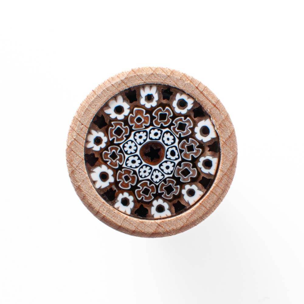 Murano Glass Millefiori Bottle Stopper / T shaped Cork 19mm