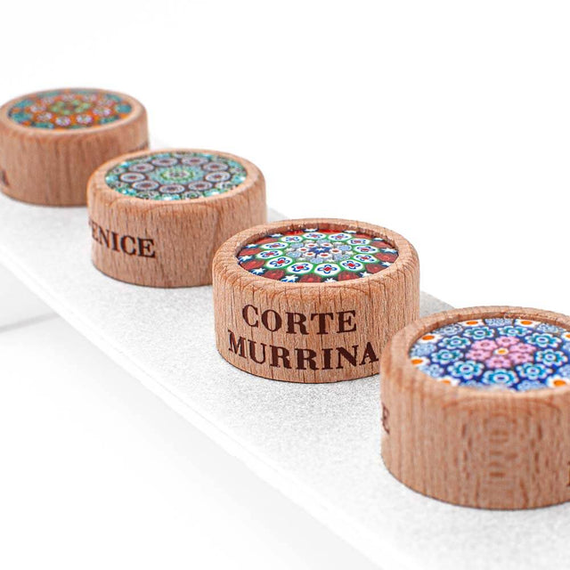 Murano Glass Millefiori Bottle Stopper / T shaped Cork 19mm