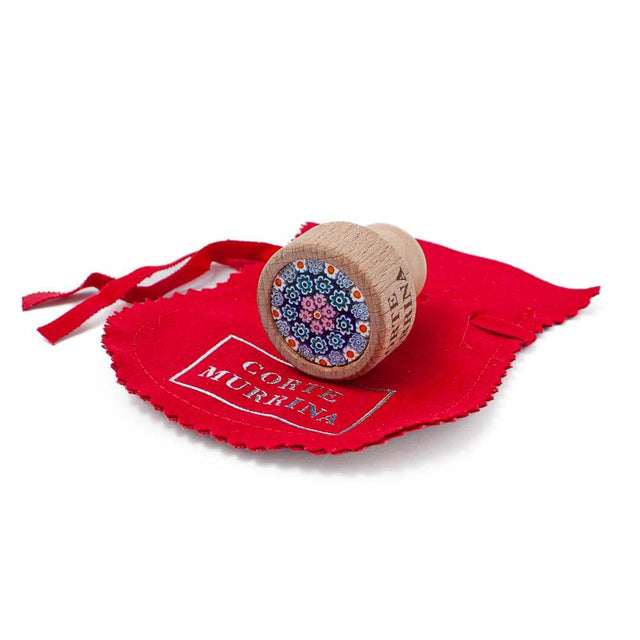 Murano Glass Millefiori Bottle Stopper / T shaped Cork 19mm