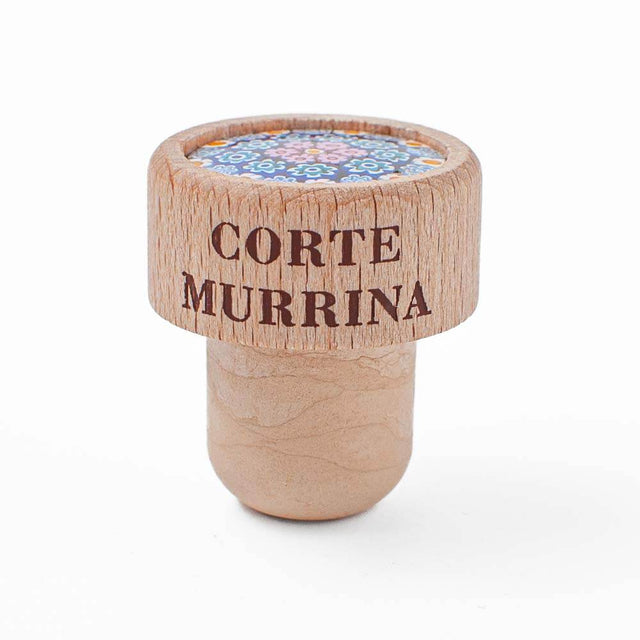 Murano Glass Millefiori Bottle Stopper / T shaped Cork 19mm