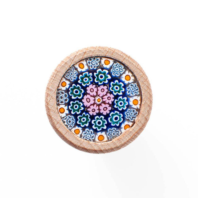 Murano Glass Millefiori Bottle Stopper / T shaped Cork 19mm