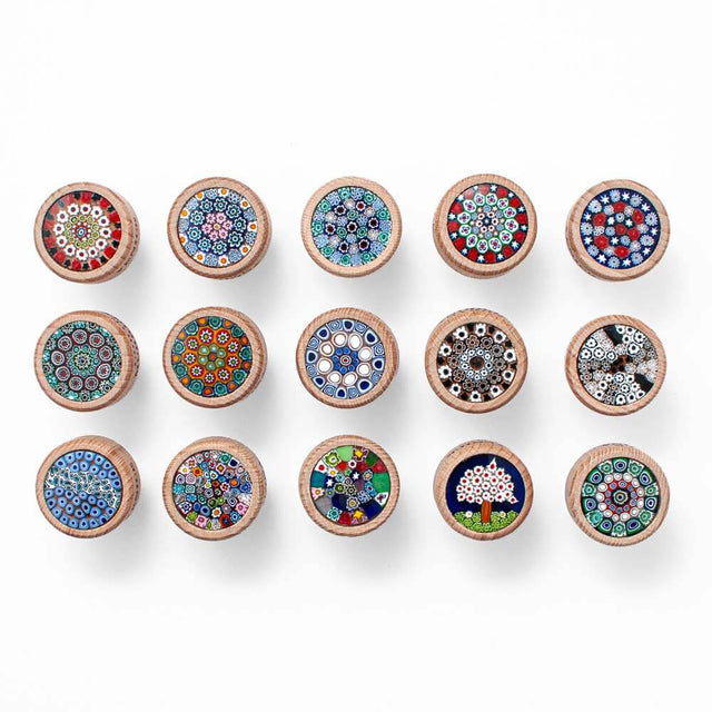 Murano Glass Millefiori Bottle Stopper / T shaped Cork 19mm