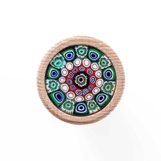 Murano Glass Millefiori Bottle Stopper / T shaped Cork 19mm