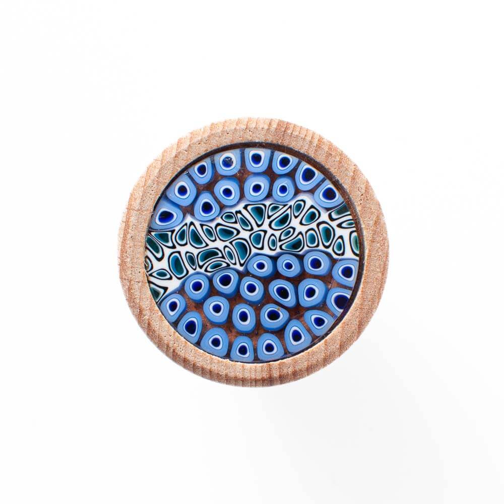 Murano Glass Millefiori Bottle Stopper / T shaped Cork 19mm