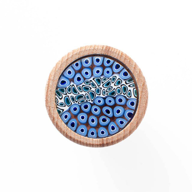 Murano Glass Millefiori Bottle Stopper / T shaped Cork 19mm