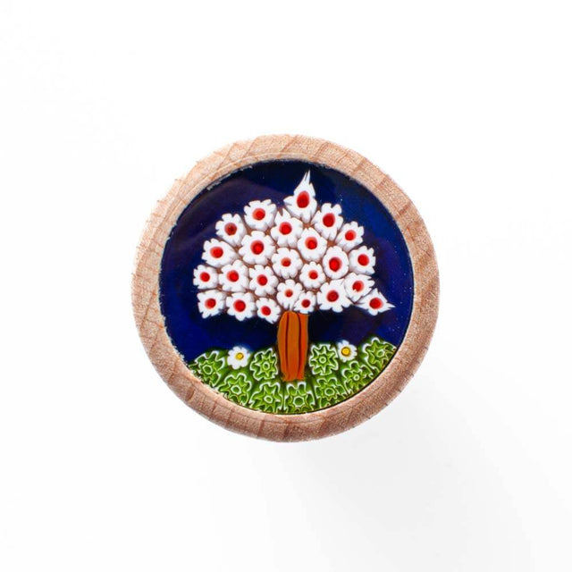 Murano Glass Millefiori Bottle Stopper / T shaped Cork 19mm