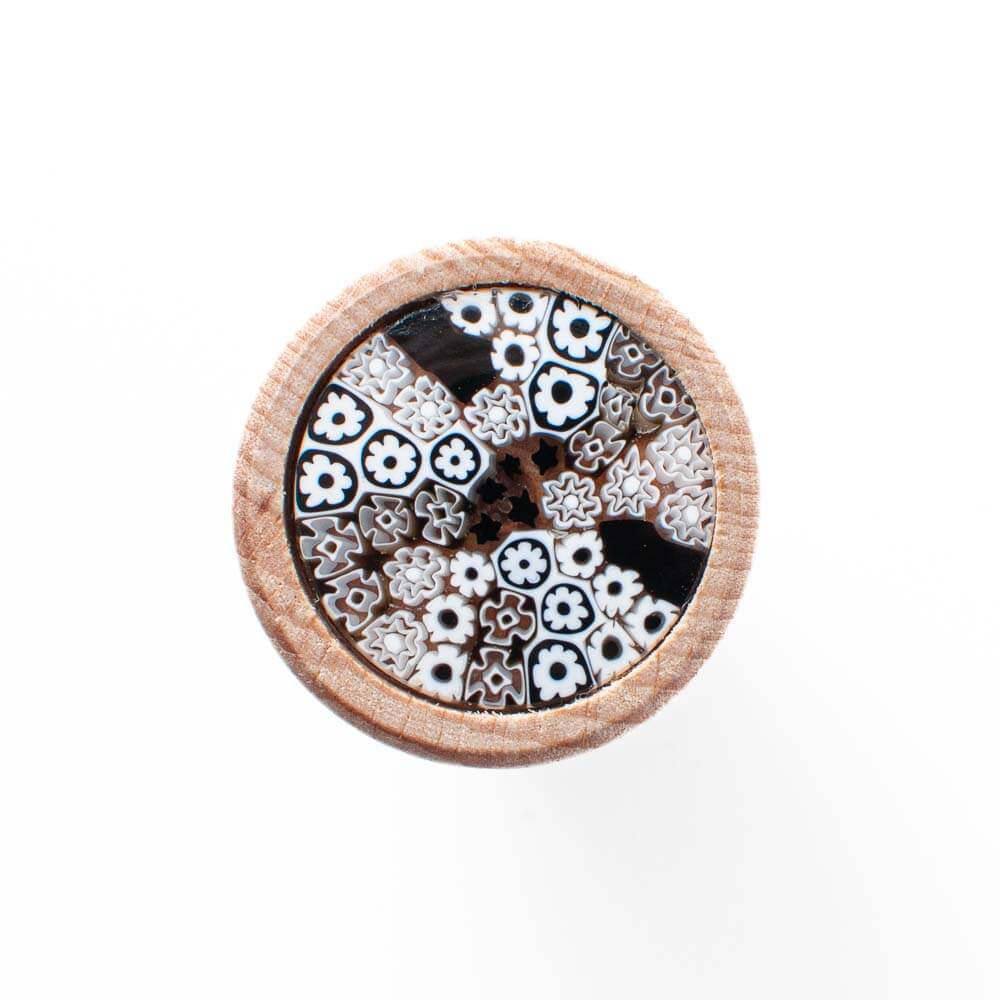 Murano Glass Millefiori Bottle Stopper / T shaped Cork 19mm