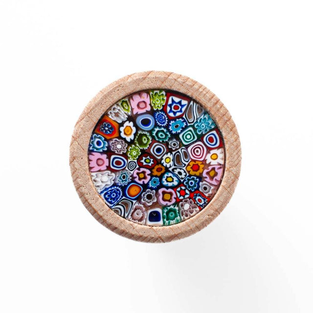 Murano Glass Millefiori Bottle Stopper / T shaped Cork 19mm