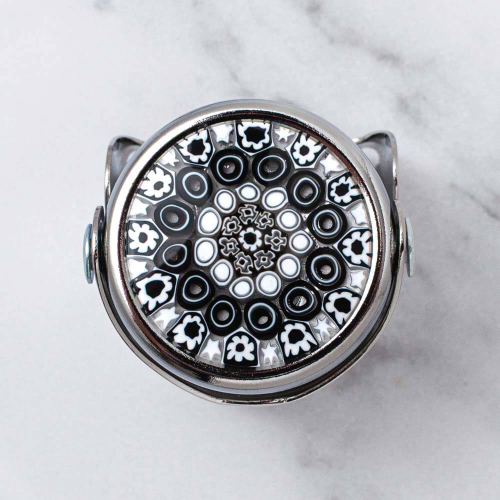 Murano Glass Millefiori WAF Champagne Stopper with Single lever