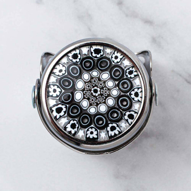 Murano Glass Millefiori WAF Champagne Stopper with Single lever