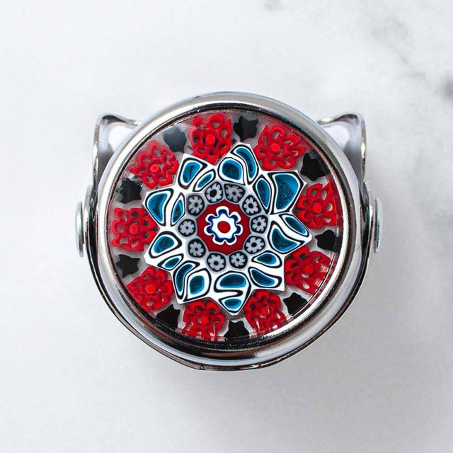 Murano Glass Millefiori WAF Champagne Stopper with Single lever