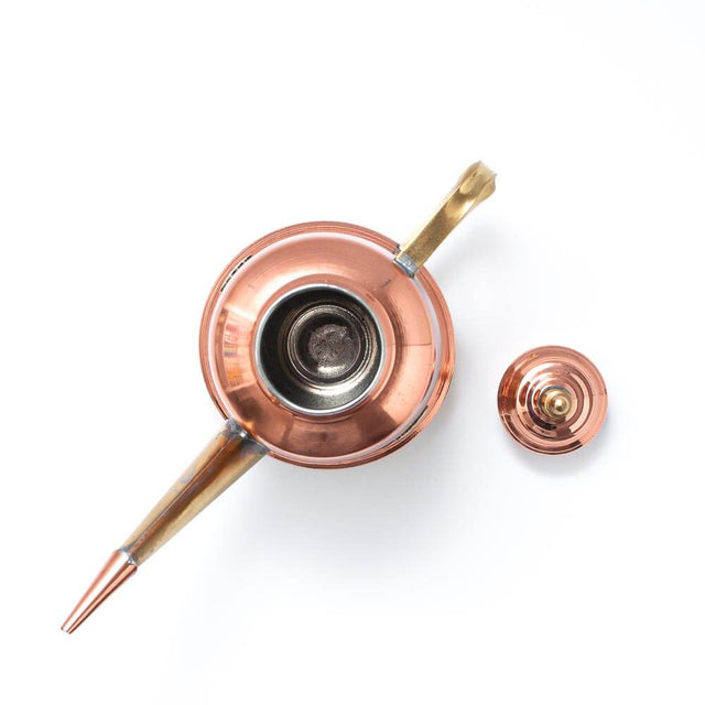 Neapolitan 'Oliera' Oil Can Cruet in Copper & Brass