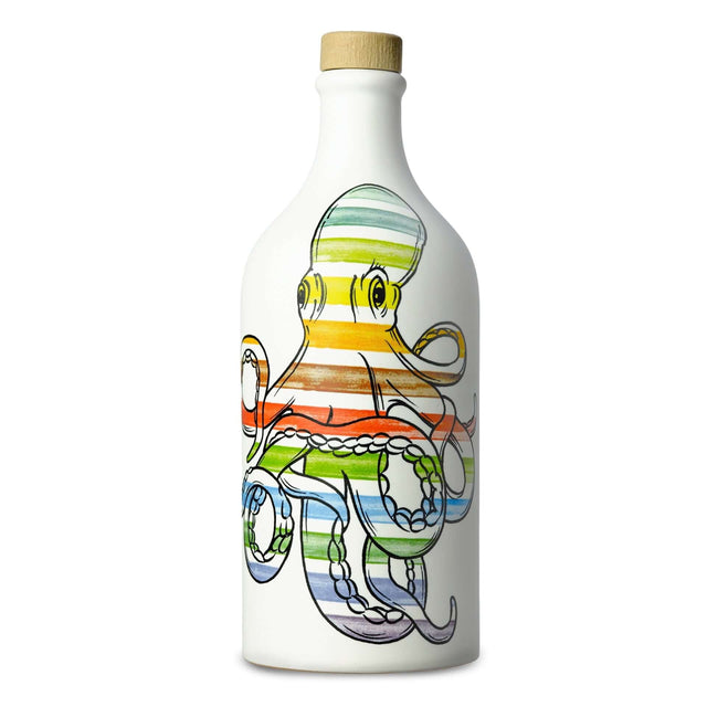 Frantoio Muraglia Octopus Pop Art Ceramic Bottle Intense Fruity Coratina Extra Virgin Olive Oil 500ml