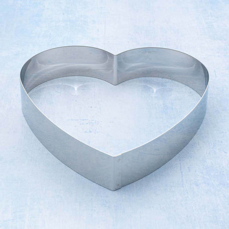 Stainless Steel Heart Shaped Pastry / Cake / Tart Ring W20cm x H4cm