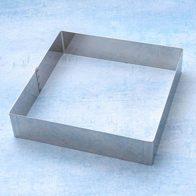 Stainless Steel Square Pastry / Cake / Tart Ring W20cm x H4.5cm