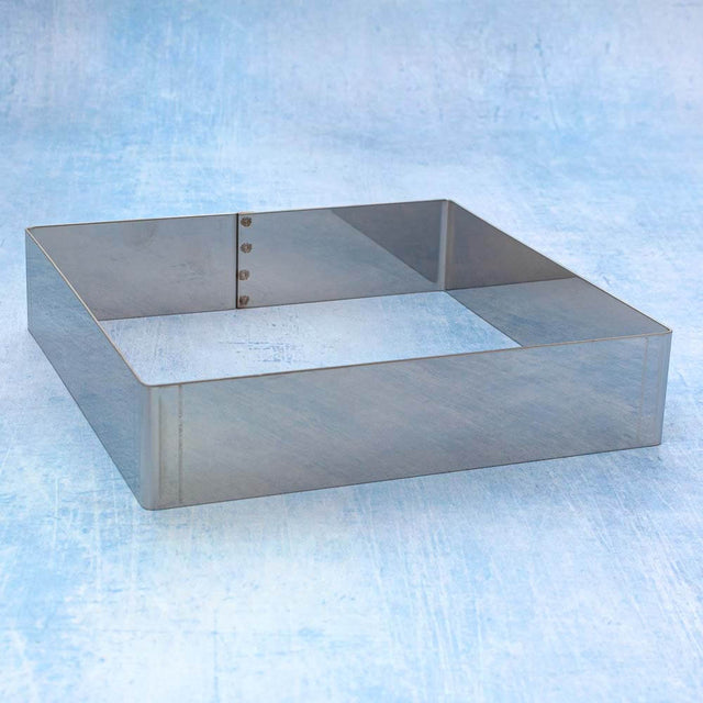 Stainless Steel Square Pastry / Cake / Tart Ring W20cm x H4.5cm