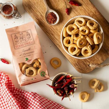 Terre Dei Trulli Taralli with Chili / Peperonciono 250g