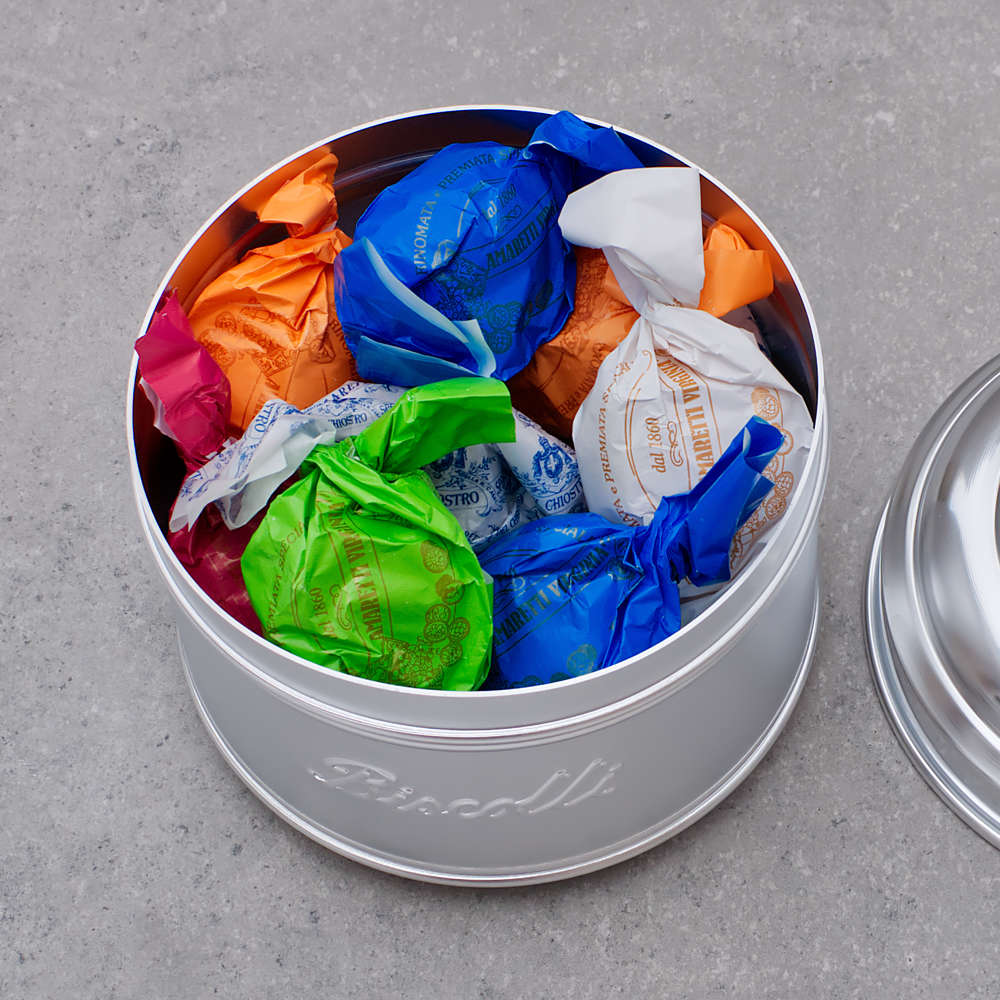 Large Wide Aluminium Dried Food Storage Canister H16 x W16cm